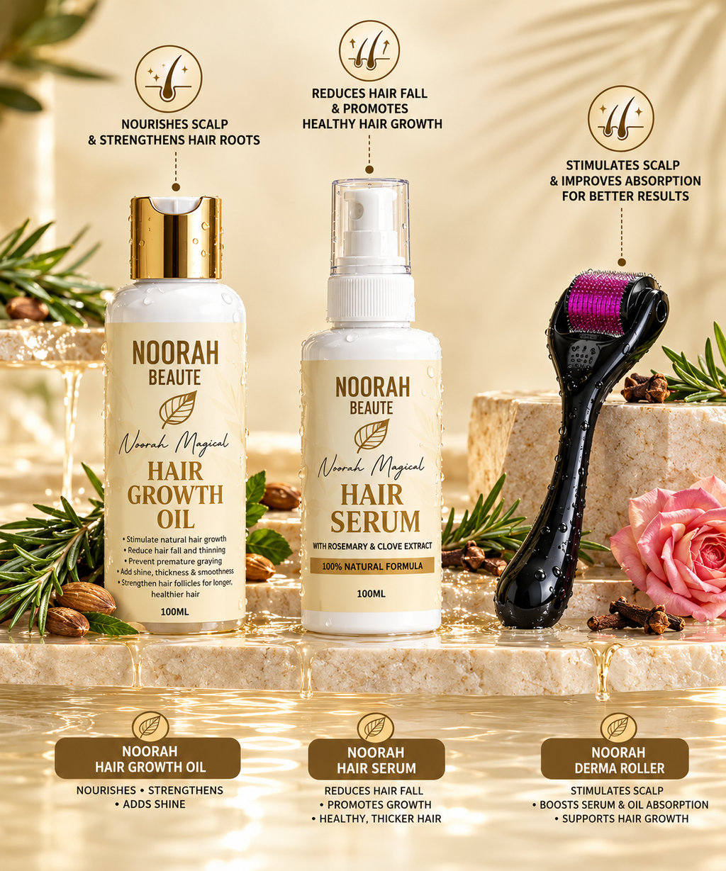 Noorah Beaute 3-Piece EXTREME Hair Growth Set