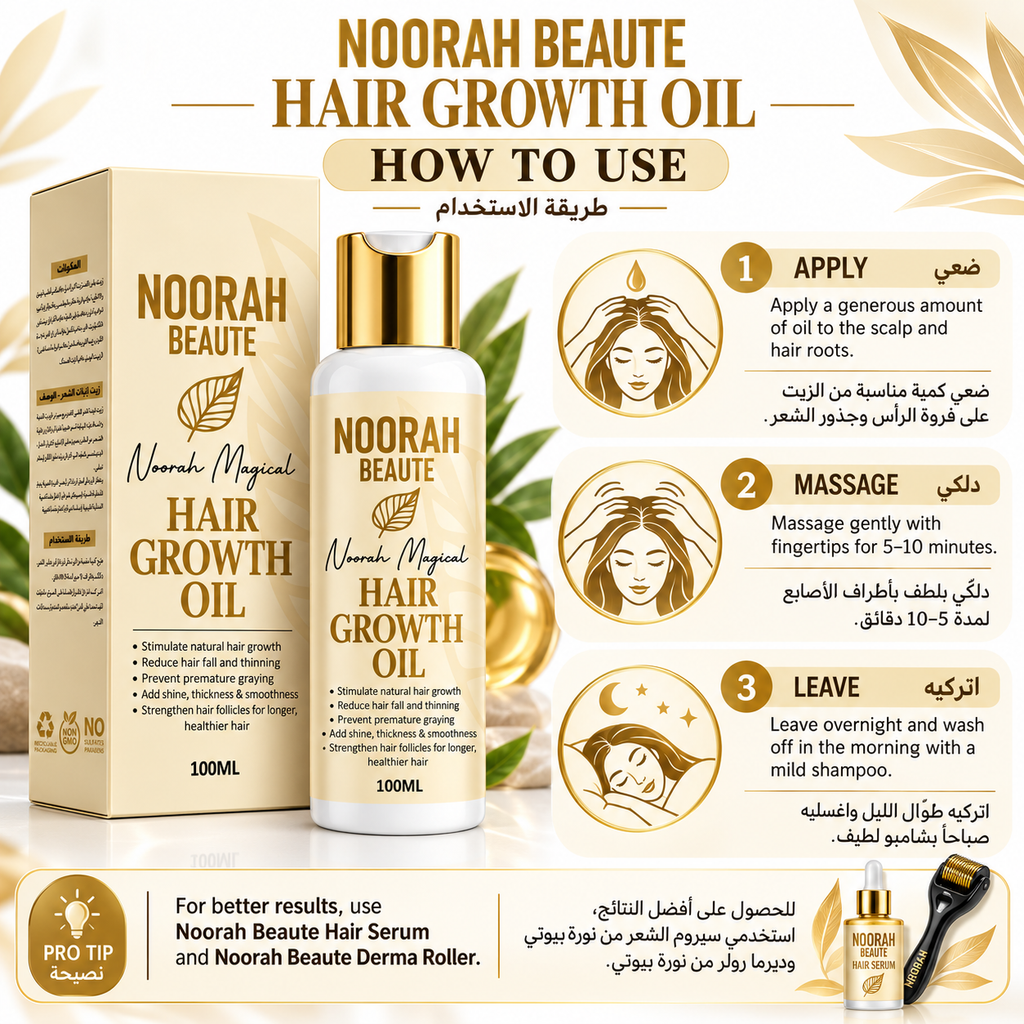Magical Hair Growth Oil –  for Stronger, Thicker-Looking Hair