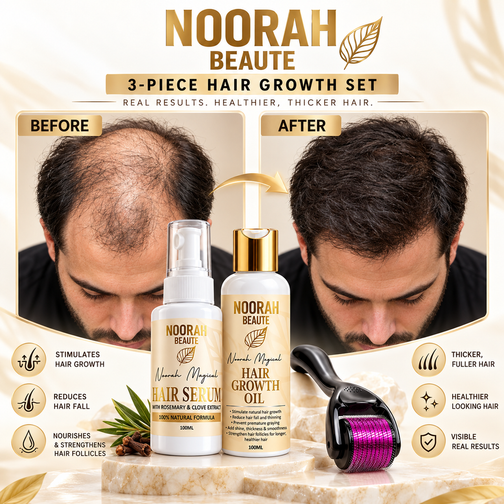 Noorah Beaute 3-Piece EXTREME Hair Growth Set
